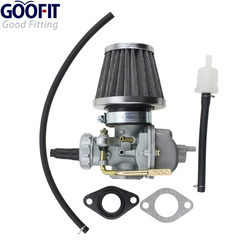 GOOFIT 17 мм Карбюратор с 34 мм воздушный фильтр для XR80 XR80R XR 80 Carb в сборе w/Группа воздушного фильтра-43