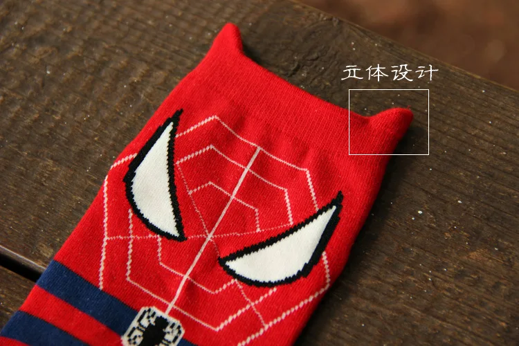 Парные носки с супергероями Marvel, Бэтменом, человеком-пауком, супергероем, Мстители, Лига оптимуса прайма, счастливые носки унисекс, женские носки