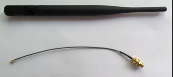 

6dBi SMA 2.4 5 GHz 2.4GHz 5GHz Male Wireless WLAN WIFI Antenna + IPX / u.fl To SMA Female Pigtail Cable