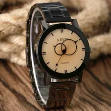 KEVIN Elegant Two Circles Pointer Women Watches Bracelet Round Dial Modern Quartz Ladies Wristwatch 2017 New Creative Clock Gift