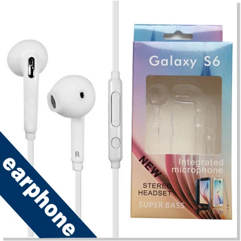 

100 pcs / lot S6 Earbuds 100% Brand New with Mic 3.5mm high quality Earphone for Samsung Galaxy S6 i9800 S4 S5 S7 Edge Earphones