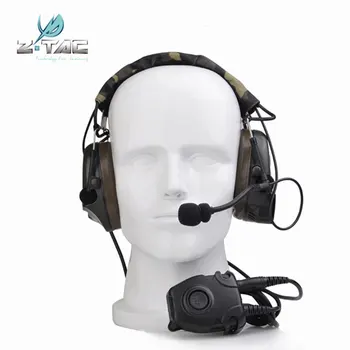 

Z Tactical Comtac Peltor Headset Z054 combat I Tactical noise reduction Earphone with Z112 PTT stand rrb version