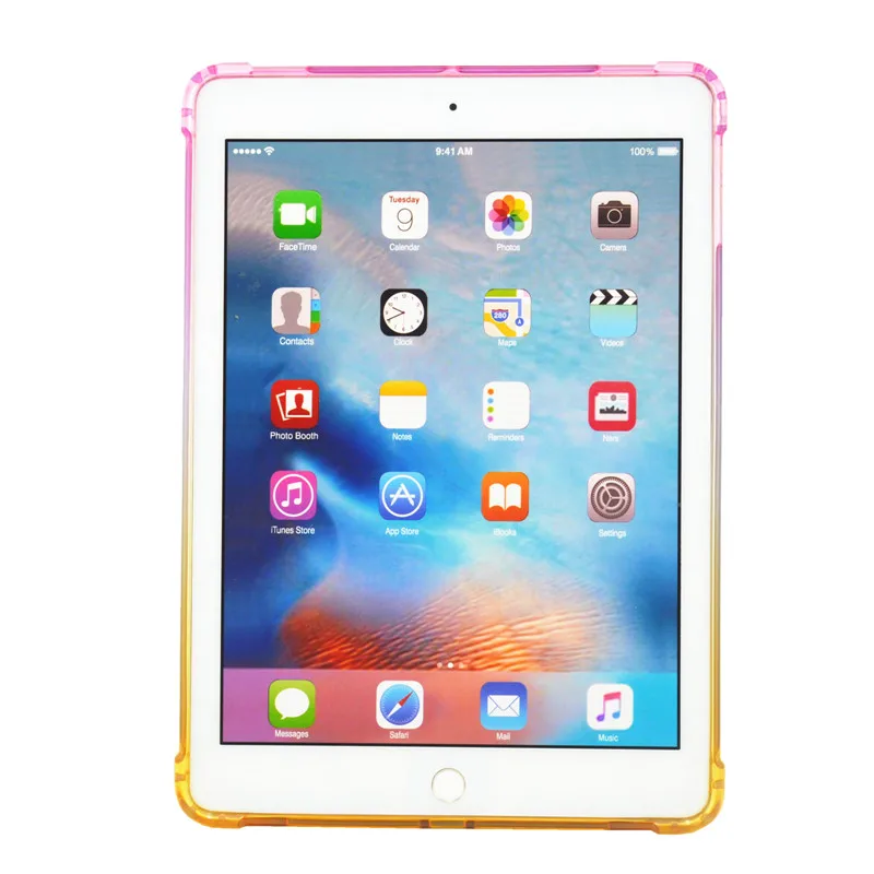 Wekays Gradual Change TPU Silicone Case For iPad Mini 4 Multicolour Clear Tablet Cover For iPad Mini 4 Mini4 Case Coque Fundas