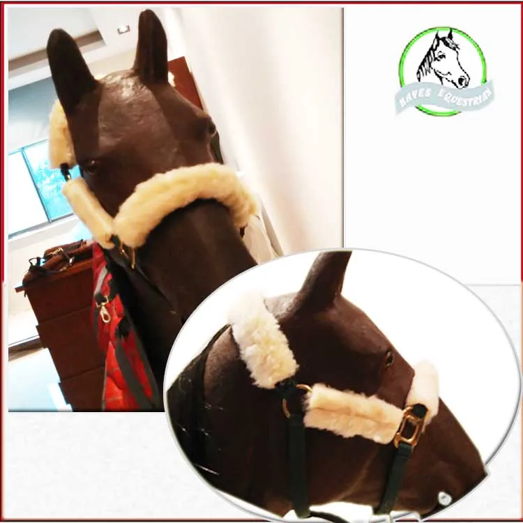 The leading horse protection sleeve lamb fleece material face head