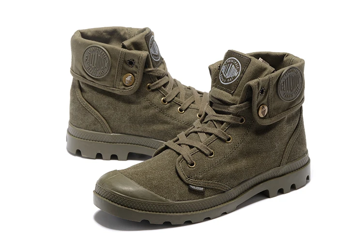 PALLADIUM Pallabrouse, армейские зеленые кроссовки, мужские военные ботильоны, парусиновая повседневная обувь, мужская повседневная обувь, европейские размеры 39-45