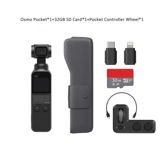 Osmo and Wheel DJI Osmo карман как самый маленький 3-осевая стабилизированная для цифровой зеркальной камеры DJI никогда не разработаны, компактный и интеллигентая(ый) Osmo карман - Комплект: Osmo and Wheel