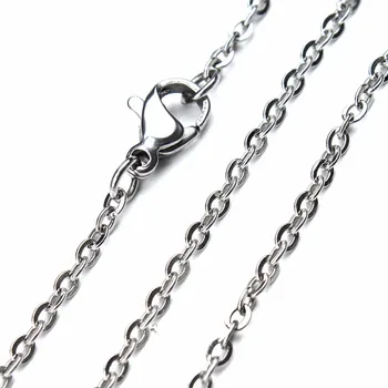 

Wholesale Fashion 10pcs/lot Silver Tone Stainless Steel DIY Necklace Bracelets Chain Handmade Bulk Link Chains Jewelry Findings