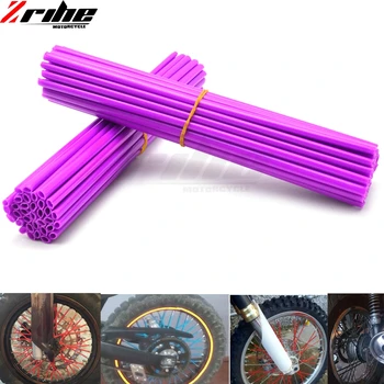 

72 pieces Universal Motorcycle Dirt Bike Enduro Off Road Wheel Rim Spoke Shrouds Skins Covers For motocycle dirt bike pit