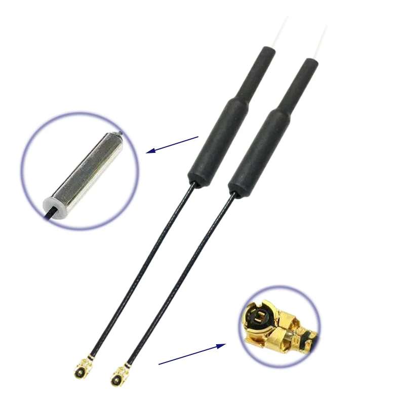 CERXUS-antena dipolo de latón, 5,8G, 3dbi, omnidireccional, FPV, Micro AIO, cámara FPV, Quadcopter, Connetor IPEX, 2 uds.