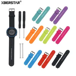 Замена силиконовые ремешки для Garmin Forerunner 220 230 235 630 620 735XT ремешок с выводами и инструменты