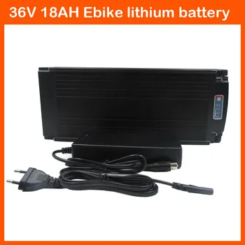 

1000W 36V Electric Scooter battery 36V 18AH Rear rack Ebike Lithium Battery with Tail light 30A BMS 42V 2A charger