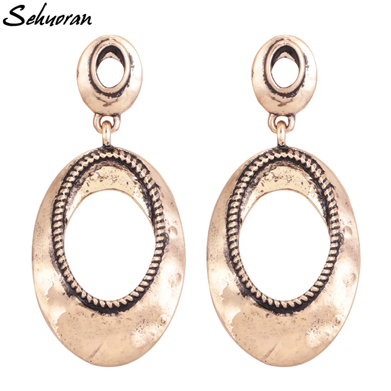 

Sehuroan Bohemian Oorbellen Wedding Drop Earrings For Women Statement Vintage Earrings Pendientes Fashion Jewelry Wholesale