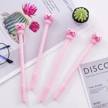 1 шт. Экспрессия Розовая Свинья милый мультфильм гель черные чернила для ручки 0 5 мм ручка канцелярские принадлежности для учебы Обучающие принадлежности детский подарок PH119