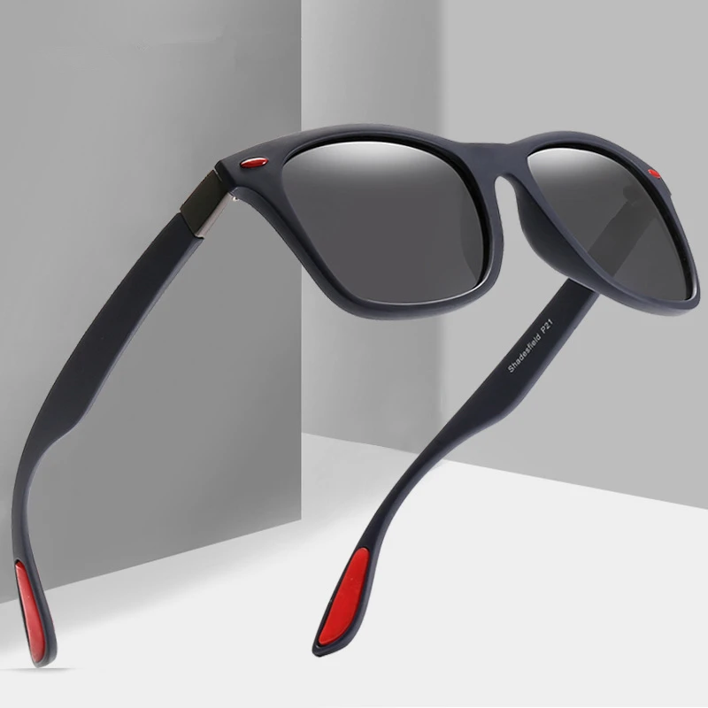 

BRAND DESIGN Classic Polarized Sunglasses Men Women Driving Square Frame Sun Glasses Male Goggle UV400 Gafas De Sol