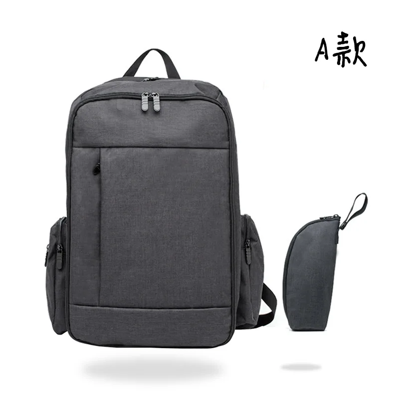 Dark Gray Большой емкости Детские Пеленки сумки рюкзак для мам подгузник для беременных сумка коляска с водоотталкивающим покрытием детские сумки для ухода за ребенком - Цвет: Dark Gray