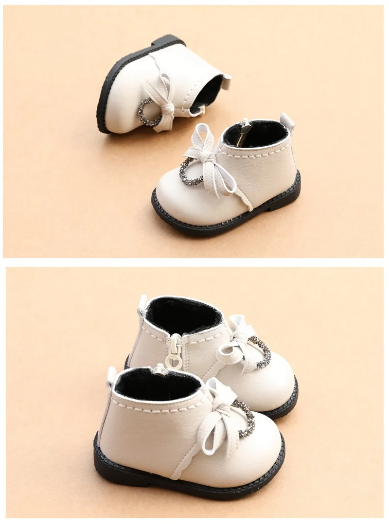 Sapatos de Algodão Anos de Idade Sapatos de Princesa Infantil da Criança Inverno Moda Menina Botas Curtas 1-2 Bebês Primeiros Caminhantes 2 Mamãe e Bebê