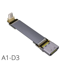 Micro-hdmi de alta velocidade (tipo d) para hdmi (tipo a) cabo com ethernet suporta (4k @ 60hz, 1080p fullhd, uhd/ultra hd, 3d,) a1d3