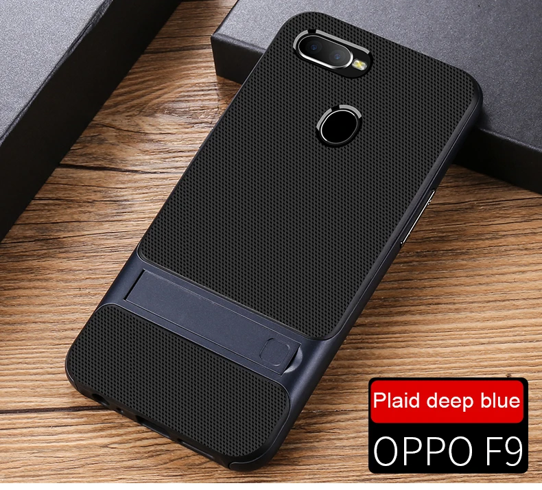 Чехол для мобильного телефона, чехол для OPPO F7 F9 Pro, мягкий 3D стенд, 360 Защитный Гибридный Силиконовый чехол для телефона OPPOF7 OPPOF9 F9Pro, милая сумка