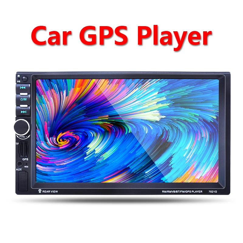 

2 Din Car GPS navigation Player 7'' HD Bluetooth Stereo Radio FM MP3 MP5 Audio Video USB Auto Electronics autoradio car-charger