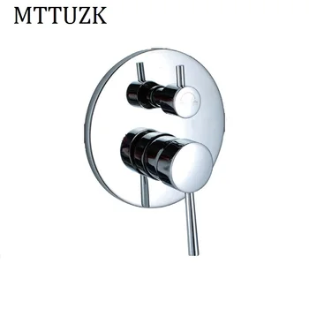 

MTTUZK Solid brass wall mounted mixed water valve dual function hot and cold shower faucet concealed shower mixer valve switch