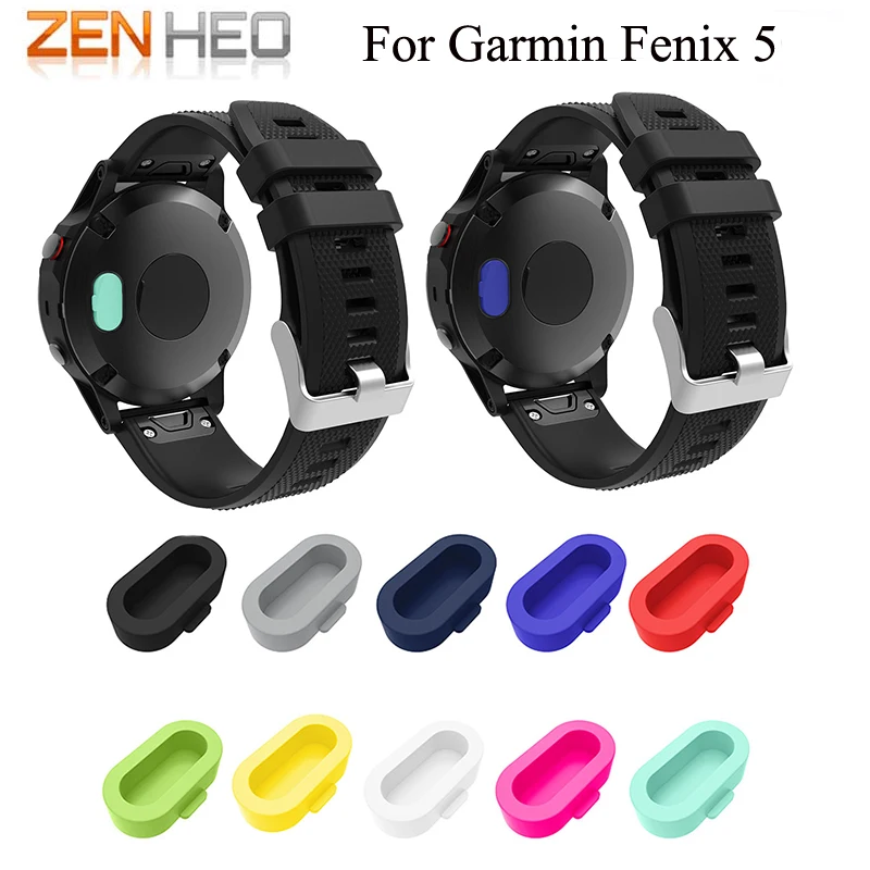 

10pcs / lot Wristband Port Protector Resistant And Anti-dust Plugs For Garmin Fenix 5 smartwatch Silicone cover High quality