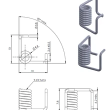Изготовление под заказ зажим для натяжения ремня 6 мм, Натяжная скручивающая пружина для ширины ремня 6 мм