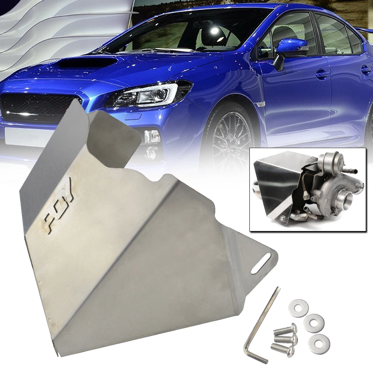 

Turbo Heat Shield Cover For Subaru WRX 02-14 / STi 04-18 /For Legacy GT 05-15 / Forester XT 10-16 Shield Blanket Turbocharger