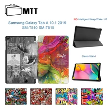 Чехол MTT для samsung Galaxy Tab A, 10,1 дюймов, планшет,, SM-T510, T515, тонкий, из искусственной кожи, откидной, откидной, с подставкой, чехол T510