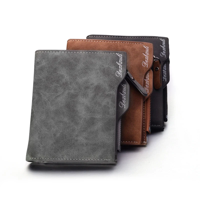 

Leather Wallet Men Soft Men Wallets Male Purse Short Clutch Leather Wallet Mens Removable Card slots Card holder cartera hombre