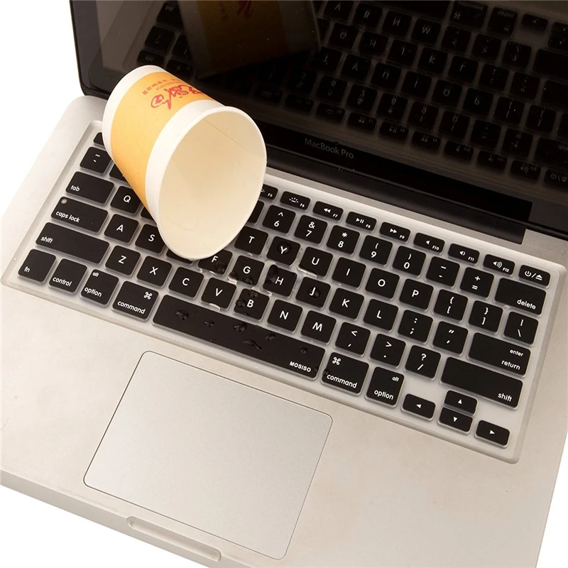 MOSISO EU/US водонепроницаемый силиконовый чехол для клавиатуры Черный Apple Macbook Air
