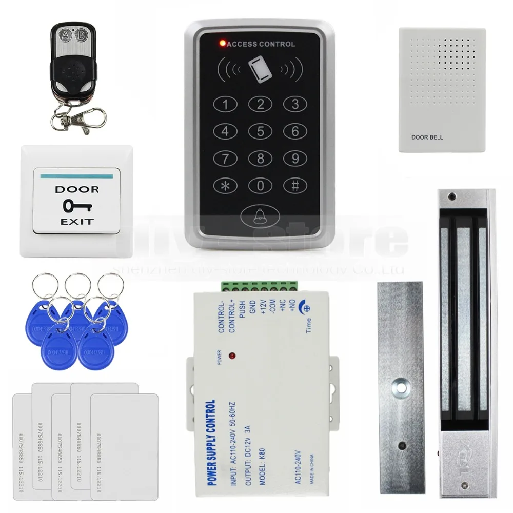 Special  DIYSECUR Full Complete Rfid Card Keypad Door Access Control System Kit + 280KG Magnetic Lock for Ho