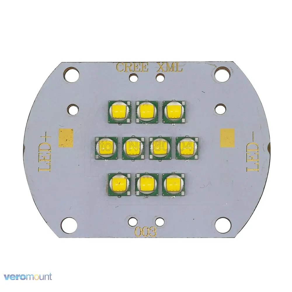 Cree XLamp 100 Вт XML T6 теплый белый 3000 К DC30-36V 3000mA 10-светодиодный высокое Мощность светодиодный освещения для DIY Дом/уличного освещения