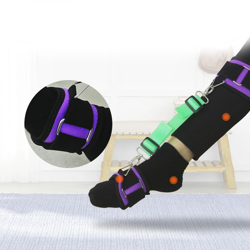 Adjustable Drop Foot Brace Orthosis, Hemiplegia Stroke Ankle Foot Brace Elevator/Support, Plantar fasciitis Pain Ease