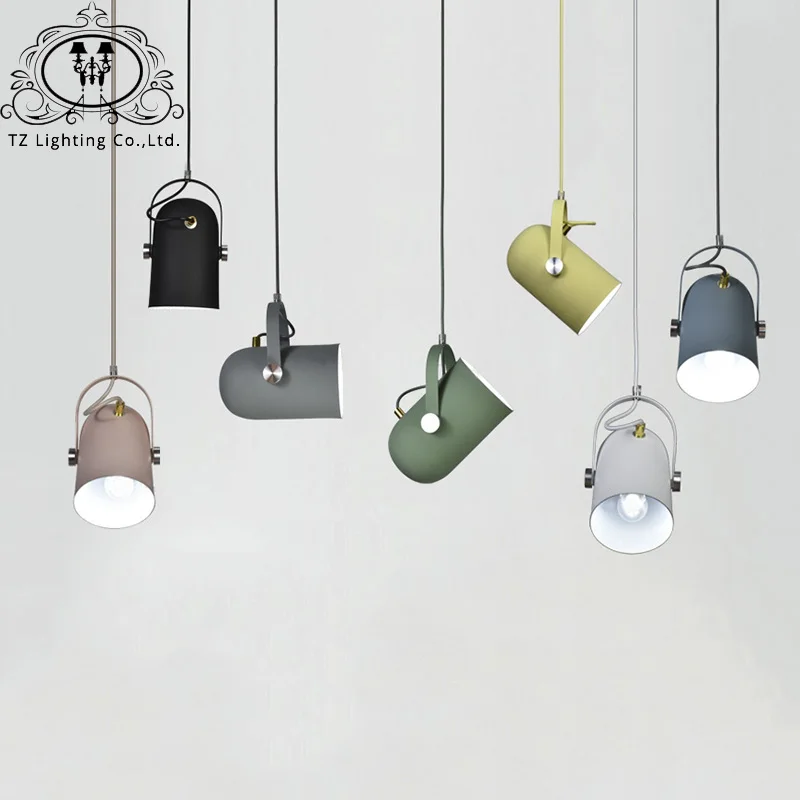 

TZ Nordic Angle Adjustable Pendant Lights Modern Simplicity E27 Lamps Lighting Living Room Bar Dining Room Bedroom Cafe Shop