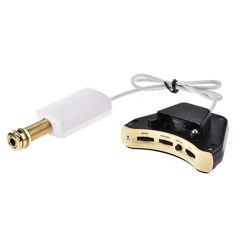 Guitar Sound Hole Pickup Piezo Guitarra Soundhole White