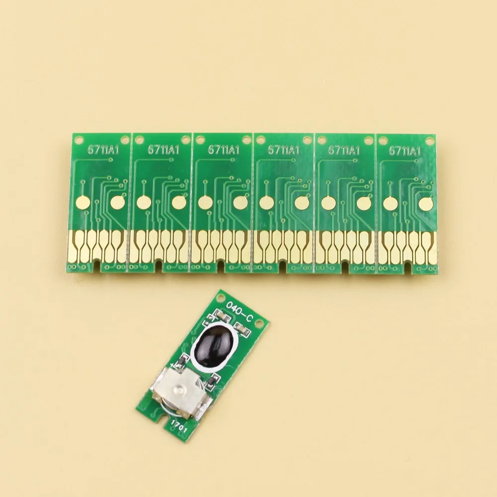 

5 pieces For Epson WorkForce WF3620 WF3640 WF7110 WF7610 WF7620 chip T6711 maintenance tank waste ink tank chip