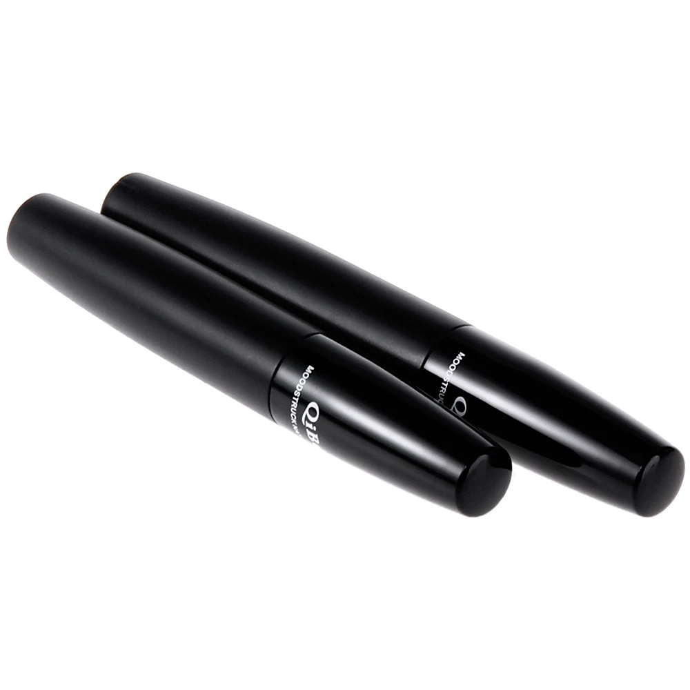 Online 2 Pcs Lot Bulu Mata Maskara Rimel Make up Set Hitam 3D Serat Eye Lash Waterproof Melengkung Memanjang Maskara + Alami Kosmetik