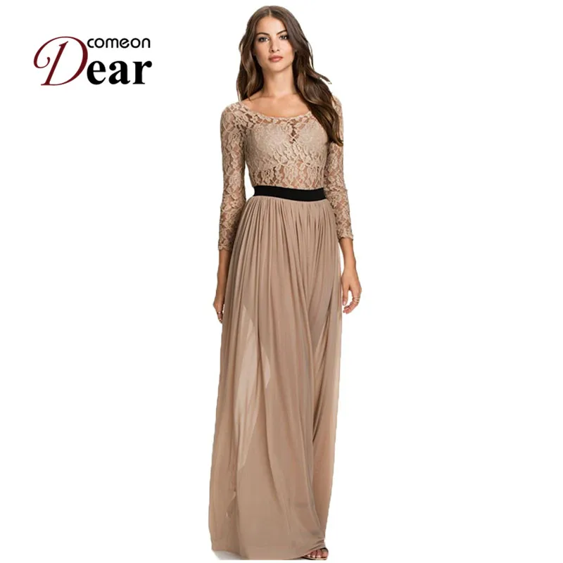 Khaki colored maxi dress Khaki colored maxi dress