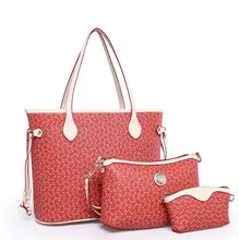 2015 brand new three-piece female portable shoulder diagonal bag ladies bag shoulder diagonal leather handbag picture