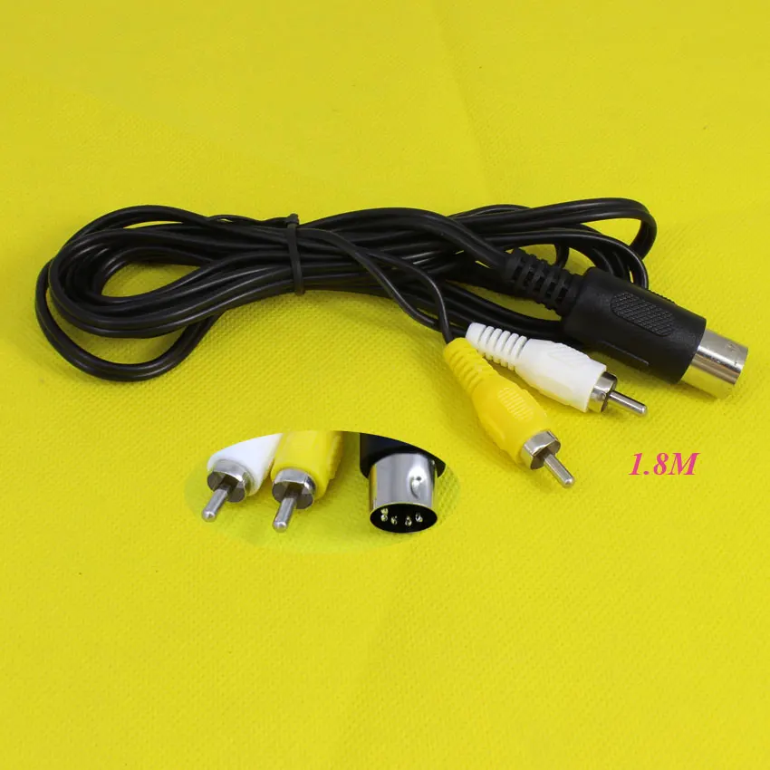For Sega Genesis 1 AV Cable Audio Video AV Cable Cord 6ft RCA Cable
