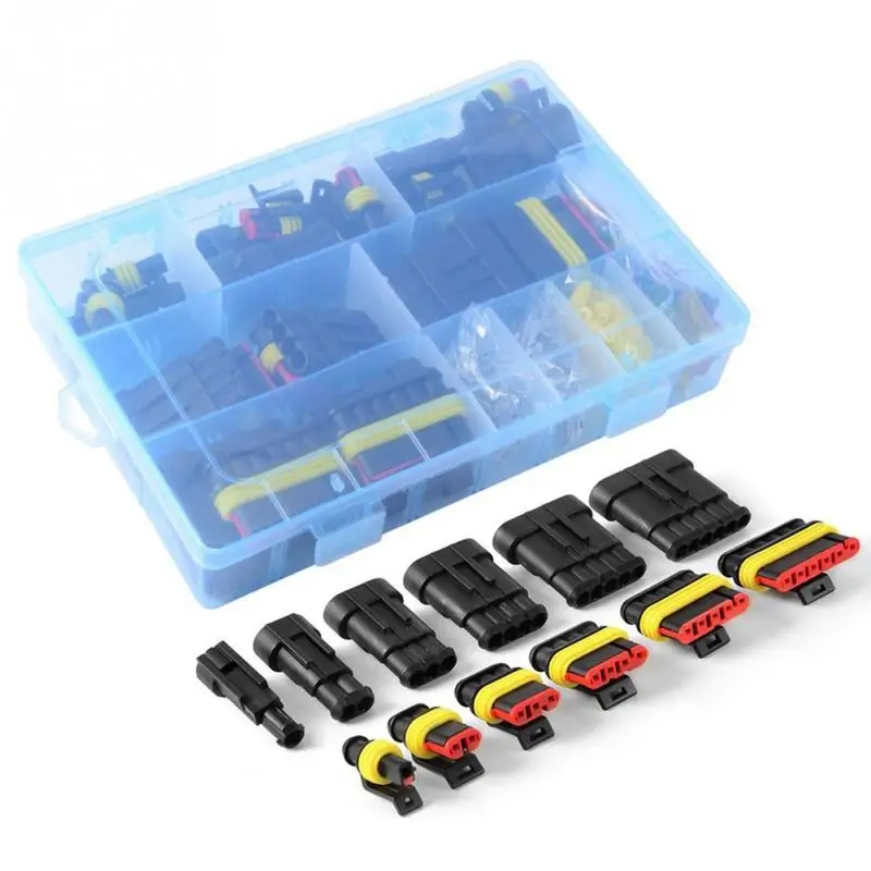 

Connectors For Car Electrical Wire Waterproof Connector 1-6 Pin Multi-specification Black Connectors with Fuse Safety Protection