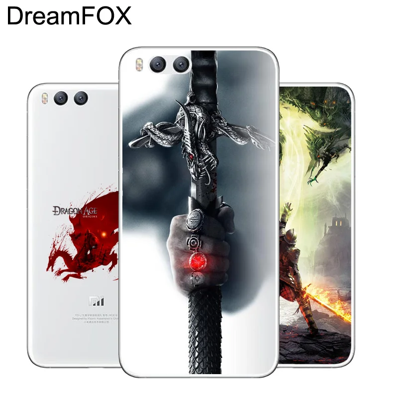 DREAMFOX M370 Age Of The Dragon Soft TPU Silicone Case Cover For Xiaomi Mi Note 2 3 4 5 6 8 SE M5 4C 4S 5C 5S 5X 6X A1 Plus |