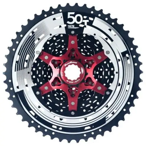 sunracing CSMX8 11 скорость 11-50T MTB Горный широкий, чем велосипед mtb велосипед 11 скоростной материал Кассетный Маховик - Цвет: black