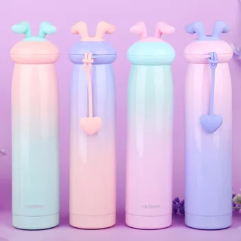 

Free Custom Fashion Bunny girl Vacuum Flasks Stainless Steel Thermos Cup 320ml Portable Outdoor Drinking Water Bottle Gift Mug