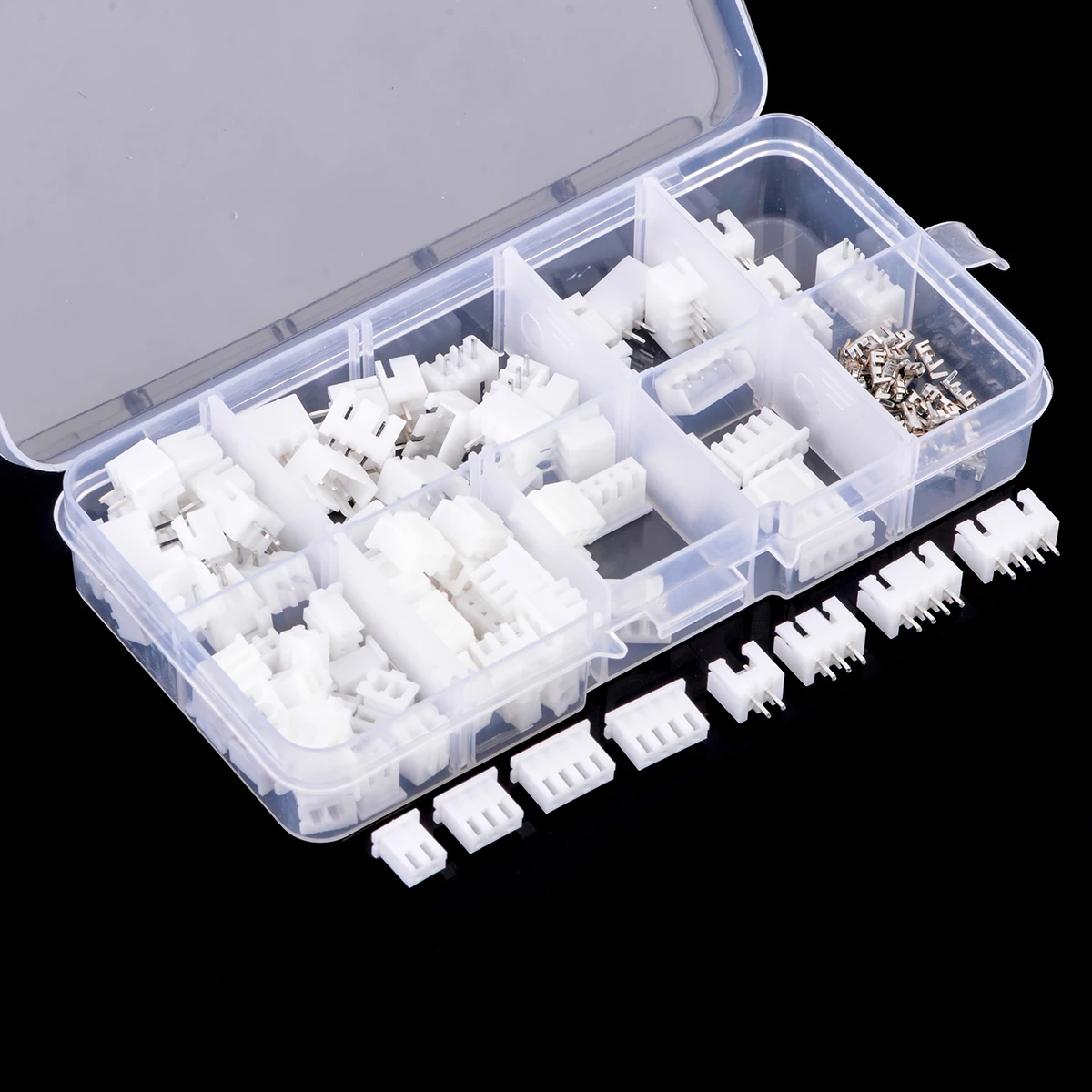 50 Set New 2.54mm Pitch Terminal Housing Pin Header Electrical Wire Connectors 2p 3p 4 pin