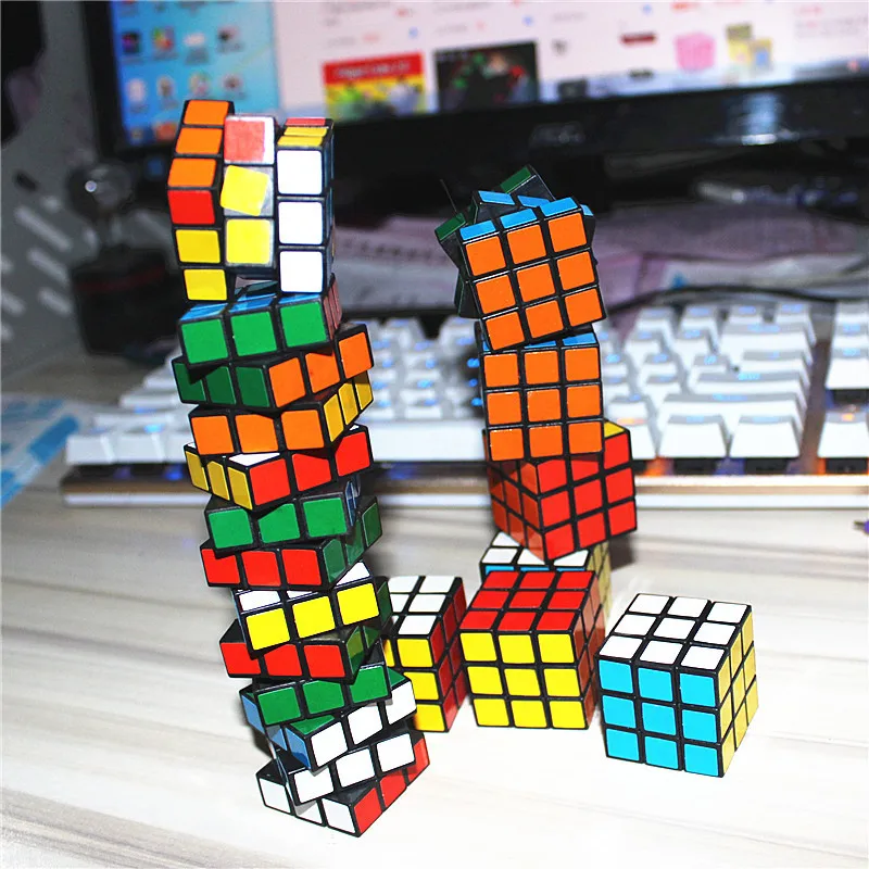 3x3x3 см скорость магические кубики Головоломка Куб наклейка взрослые Развивающие