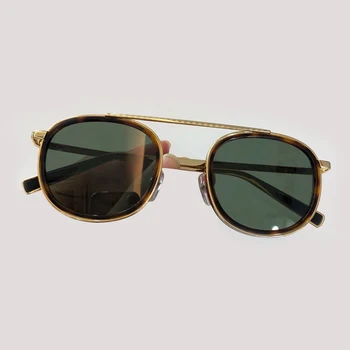 

Oval Women Sunglasses Brand Designer High Quality Oculos De Sol Feminino Vintage Fashion Shades with Box Acetate mix Alloy Frame