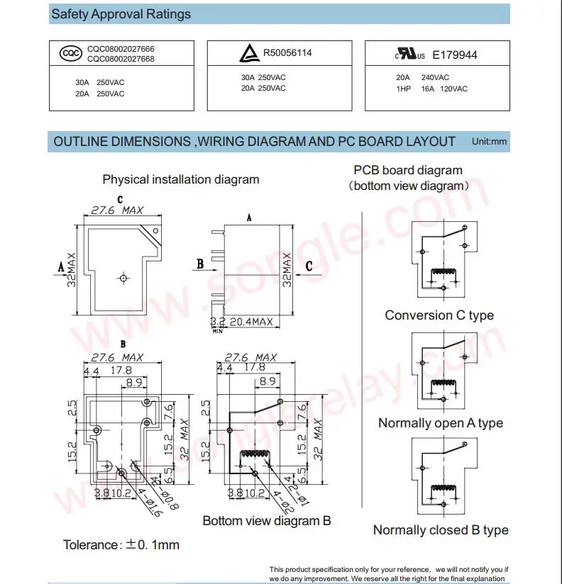 Power Relay SLA SLA-05V 09 12V 24V 48VDC-SL-A -C 4Pin 5Pin 6pin 30A T90 SLA-05VDC-SL-A SLA-12VDC-SL-A SLA-24VDC-SL-C