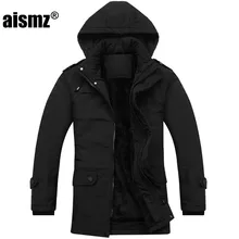 Aismz теплая зимняя мужская куртка, утолщенная Повседневная куртка с капюшоном, пальто, дышащая куртка, пальто, парка, мужская верхняя одежда 1082
