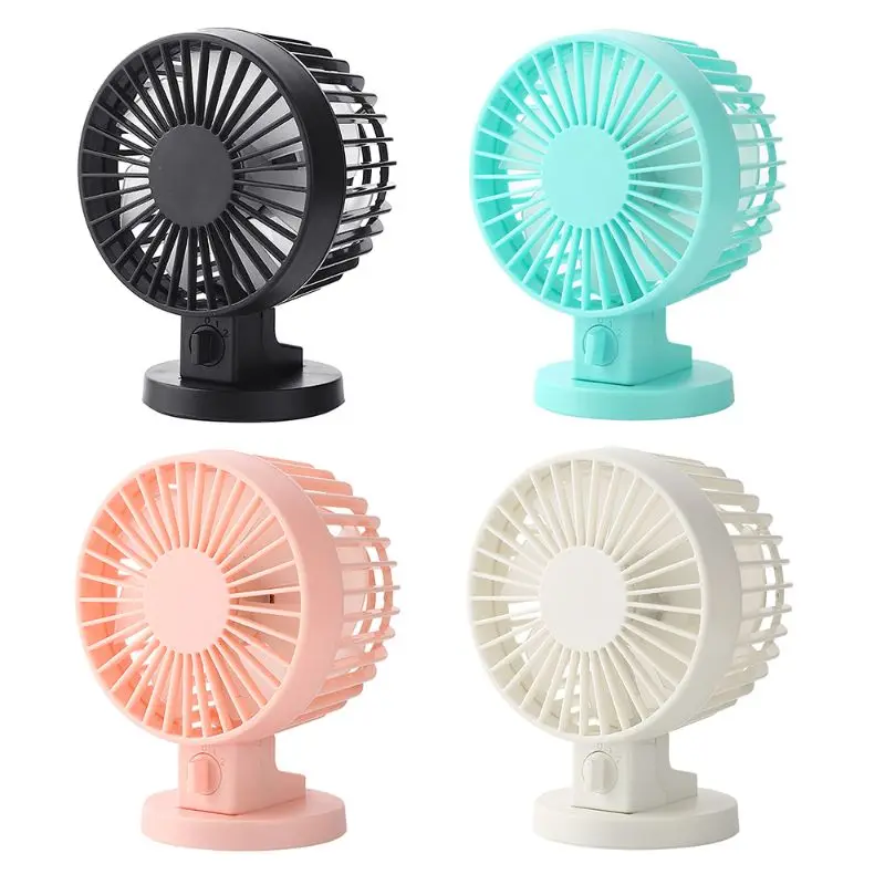 

1PCS Mini USB Double Leaf Fan Handheld Electric Fan Air Conditioner Cooler Cooling Fan Summer Desk Table Cooling Fans Personal Q